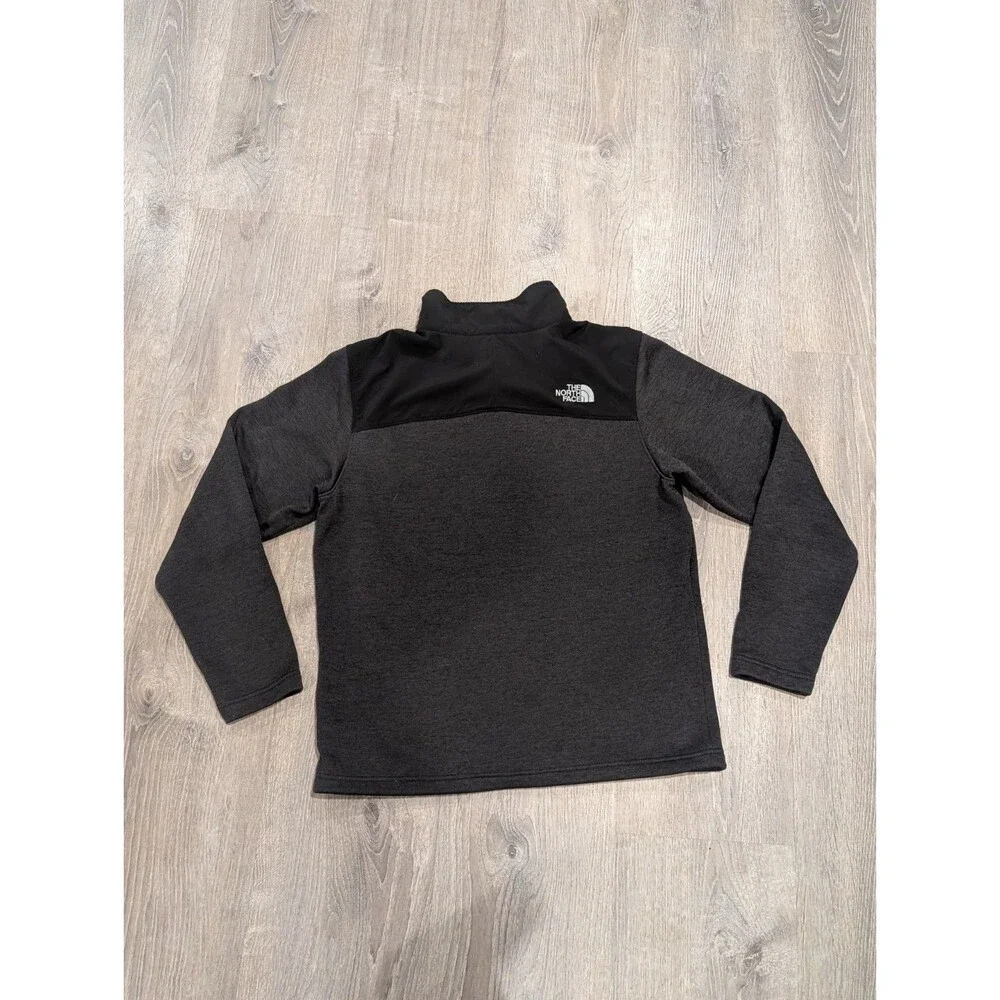 The North Face Kreis Enderle Corporate Logo Full Zip Fleece Jacket Grey Black M